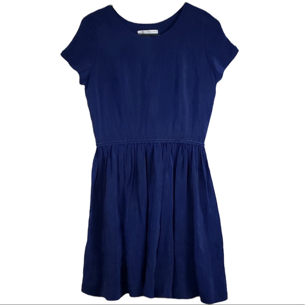 AMANDA UPRICHARD x Revolve blue silk dress